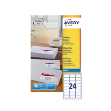 Avery Inkjet Labels 63.5x33.9 J8159-25 (^)