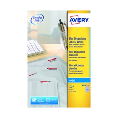 Avery Inkjet Label 189 Sheet 25 Pack