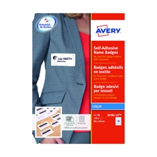 Avery S/A Name Badges 80X50Mm Pk150