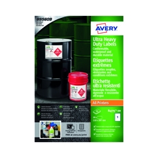 Avery Ul Res Labels 210X297Mm Pk20