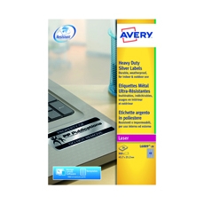 Avery Heavy Duty Silver Laser Labels