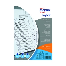 Avery Wht Mylar Printable Toc A-Z