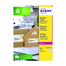 Avery Rcy Ad Lsr Lbl 63.5x38.1 Pk100