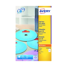 Avery 2P/S Ijet Cd Lbls Blk/Wh Bx25