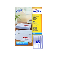 Avery Inkjet Mini Ink Labels Wht Pk6500