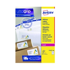 Avery Lsr Add Lbls Wht 16L/Sht Bx100