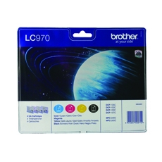 Brother LC970 Ink Cart Mpk CMYK