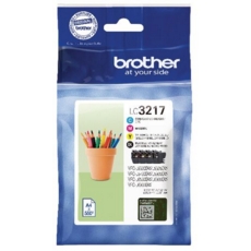 Brother LC3217 Ink Cart Mpk CMYK