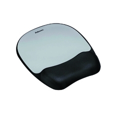 Fellowes Memory Mouse Pad Blk/Silver