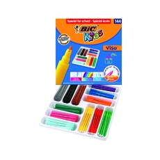 Bic Cls Pk144 Kids Visa F/Tips Ast