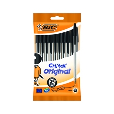 Bic Cristal Bpoint Medium Black Pk10