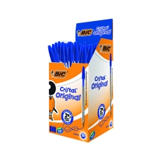 Bic Cristal Ball Pen Med Blue Pk50