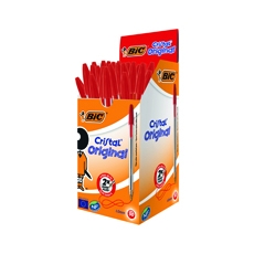 Bic Cristal Bpoint Medium Red Pk50