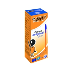 Bic Orange Fine Bpoint Pen Blue Pk20