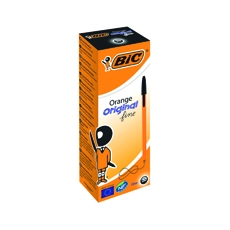 Bic Orange Fine Bpoint Pen Blk Pk20