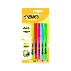 Bic Brite Liner Highlighter Astd P5