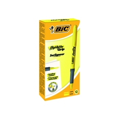 Bic Brite Liner Ylw Highlighter P12