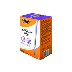 Bic Round Stic Grip Purp 920412 Pk40