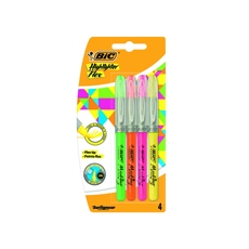 Bic Highlighter Flex Asst 942041 P4