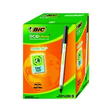 Bic Ecolutions Ball Pen Med Blk P60