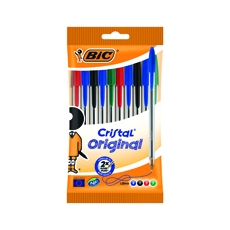 Bic Cristal Med Ast Bpoint Pen Pk10