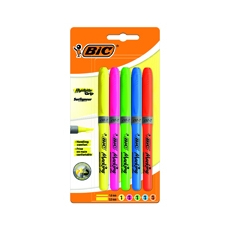 BIC Highlighter Grip Assorted Pk 5