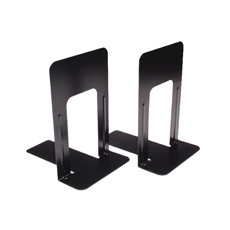 Metal Large Deluxe Bookends Black