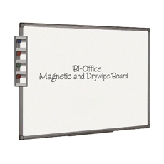 BioFF Mag Dry Erase Brd Alum Fin Frm Wht 2400x1200mm