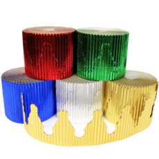 Corrugated Border Rolls 63mm X 10M Crown Metallic