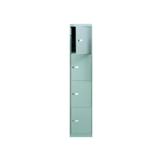 Bisley 4 Door Locker Goose Grey