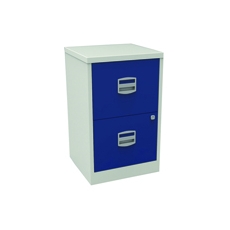 Bisley 2 Drw Home Filing Grey/Blue