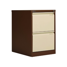 Bisley 2 Drw Filing Cab Coffee/Cream