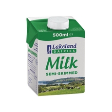 Lakeland Semi-Skim Milk 500ml Pk12