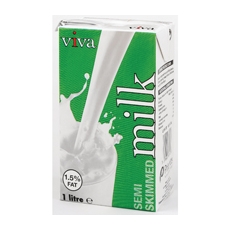 Lakeland Semi-Skim Milk 1 Litre Pk12