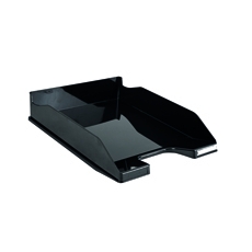 Contour Letter Tray Glossy Black