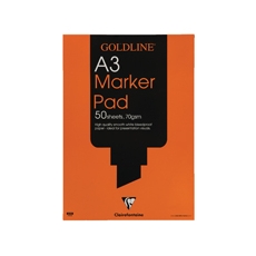 Goldline White A3 Marker Pad GPB1A3