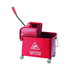 Mobile Mop Bucket/Wringer 20L Red