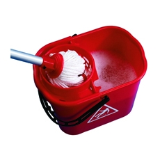 2Work Mop Bucket/Wringer 15L Red