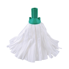 Exel Stnd Big White Mop Head Grn P10