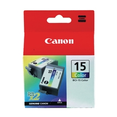 Canon BCI-15 Ink Cart Twnpk Tri-Col