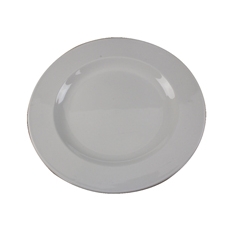 Porcelain Plate 250mm Wht Pk6 304111