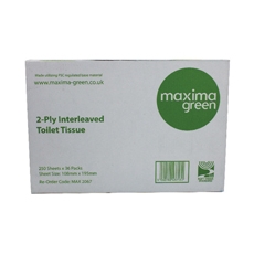 Maxima Bulk White Toilet Tissue Pk36