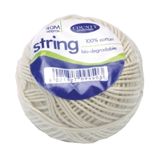 County String Ball Med Cttn 40m Pk12