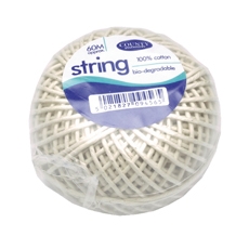 County String Ball Med Cttn 60m Pk12