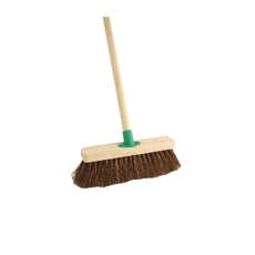 Bassine Stiff Broom 12In With Handle