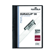 Durable 3mm DURACLIP File Blk Pk25