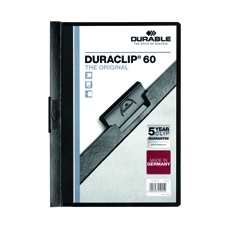 Durable 6mm DURACLIP File A4 Blk P25