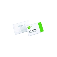 Durable Pin Name Badge 40x75mm Pk100