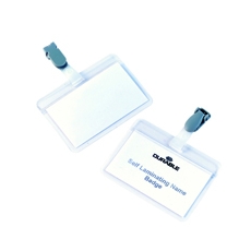 Durable Self Lamg Name Badge Pk25