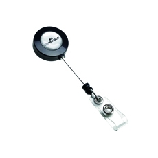 Durable Badge Reel Charcoal Pk10